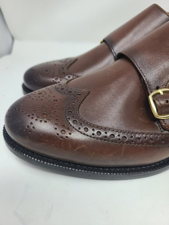 Zara Leather Double Monk Strap Shoes Size 8 2408/920 main image 11